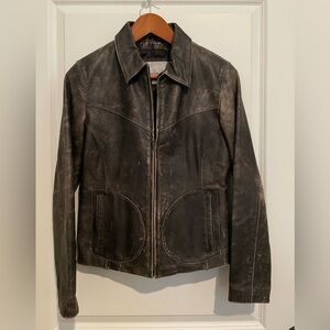 Wilsons Leather Distressed Brown Jacket